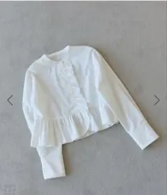 【即購入OK】アダムエロペ　美品ロングフリルブラウス