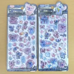【正規品】スティッチ　エンジェル　3D立体シール　ボンボン