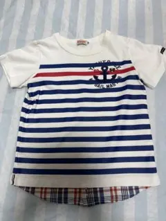 Miki House ストライプ Tシャツ 120