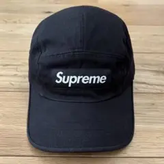 Supreme Washed Chino Twill Camp Cap 黒 人気