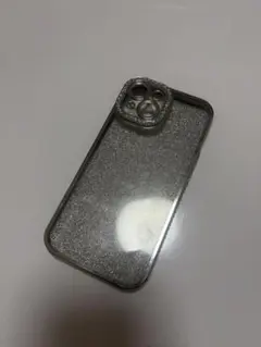 シルバーラメ入りiPhoneケース iPhone15