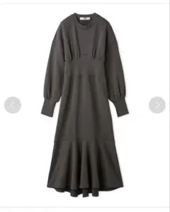 FURFUR ファーファー ロゴ刺繍ウエストリブスウェットワンピース