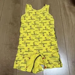 スヌーピー イエロー ロンパース 90