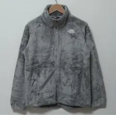 ノースフェイス シルキーファー フリース M相当 グレー 刺繍 B4070