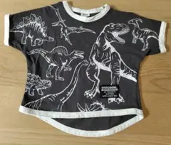 Tシャツ 　恐竜プリント　110cm