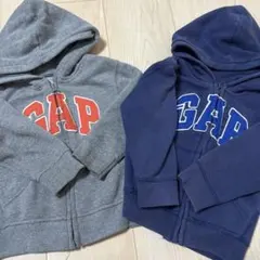 babyGAP フード付き裏起毛トレーナー 90/48 2色セット