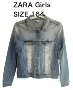 ZARA Girls ザラ デニムジャケット ジージャン ウォッシュ 164