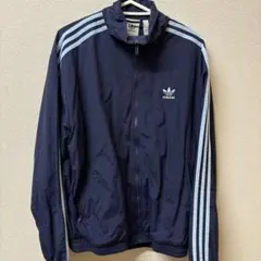 adidas ナイロンジャケット ネイビー