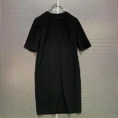 昭和ドレス 冠婚葬祭 礼服 ブラックフォーマルワンピース　半袖　ノーカラー