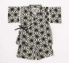 esmama様専用　petit main 甚平 110サイズ 黒白幾何学