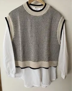 a.v.v 2セット　ベストニットブラウスセット