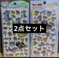 《正規品2点セット》トムとジェリーうるちゅる/プチドロップステッカー