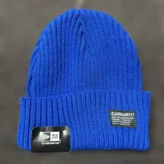 NEWERA CARHARTT コラボ　ニット帽 青色　送料込み