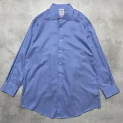 極美品✨️ブルックスブラザーズ シャツ ノンアイロン サックスブルー 16-31