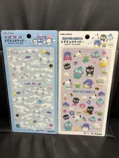 はぴだんぶい＆シナモロール　エポキシステッカー♡