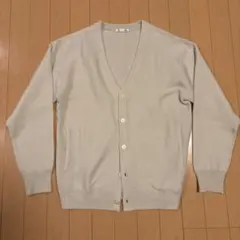 【美品】GU ベージュ Vネック カーディガン S