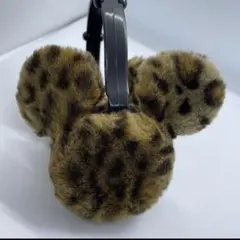 ディズニー　耳当て　イヤーマフ　レオパード　ヒョウ柄 ミッキー