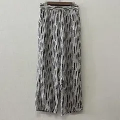 GLOBAL WORK 麻 イージーパンツ 総柄 Lサイズ