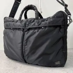 ロゴ極美品✨PORTER ポーター タンカー ボストンバッグ ブラック XL 