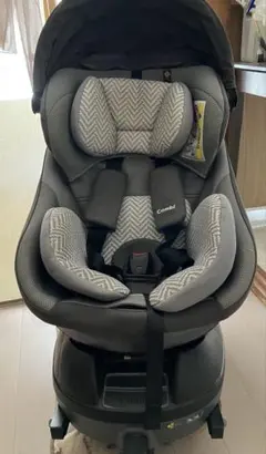 Combi ISO-FIX 回転式チャイルドシート グレー