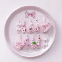 ♥現品♥ ネイルチップ 平成女児 量産型 地雷