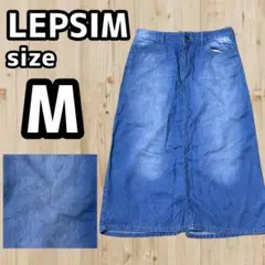 LEPSIM レディース デニム スカート デニムスカート ブルー