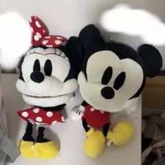 ミッキーとミニーのパペットマペットぬいぐるみセットのサムネイル
