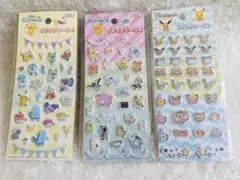 ☆ポケモン プチプチシール 3点セット☆【新品】☆セリア☆品薄☆ラスト1点☆