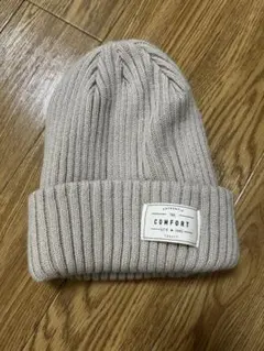 【mill an deni(ミリアンデニ)】リブニット帽　ベージュ⭐️フォロー割有