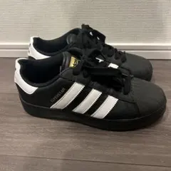 【25cm】adidas SUPERSTAR 黒/白 スニーカー