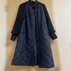 ★Jines.★軽量・薄手キルティング×ニットコート★保温性抜群★