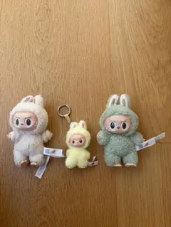 正規品 ラブブ LABUBU POP MART ぬいぐるみ 3点セット 中古