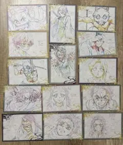 鬼滅の刃 ポストカード ダイニング 限定 原画 おすそ分けポスカ 14点
