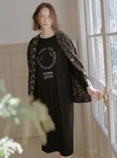 ジェラートピケ ジョエルロブション ワンポイントワンピース ルームウェア