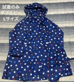 試着のみ　ダブルビー　レインコート　Lサイズ　120cm 130cm ビーくん