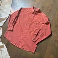 VAN HEUSEN ヴァンヒューゼン 長袖 BDシャツ テラコッタ 17