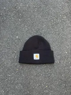 Carhartt ブラックニット帽 A18BLK