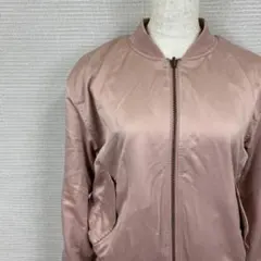 美品 niko and ... ピンク サテン風 ジャケット Mサイズのサムネイル