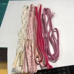13697 帯締めセット 4本 ホワイト ピンク 赤