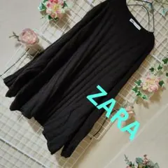 ❥ZARAザラ❥リブ編み オーバーサイズニットダークブラウン