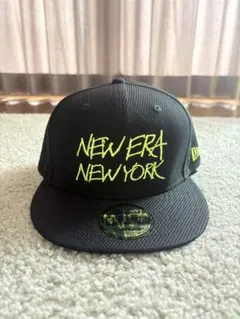 ニューエラ ゴルフ 帽子 9FIFTY スナップバック 黒×黄 M/L タグ付き