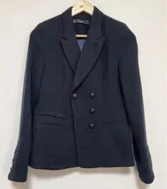 ネイビー チェスターコート