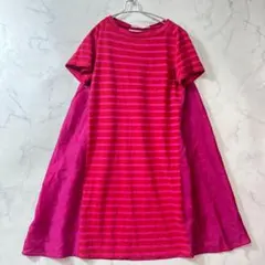 M サカイラック 変形Tシャツワンピース 半袖 Aライン B2569のサムネイル