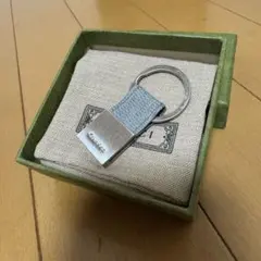 Calvin Klein レザー キーホルダー キーリング キーチェーン 水色