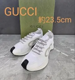【新品未使用]GUCCI グッチ スニーカーホワイト23.5cm レディース人気のサムネイル