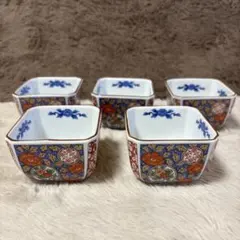 陶器の角小鉢 5個セットのサムネイル