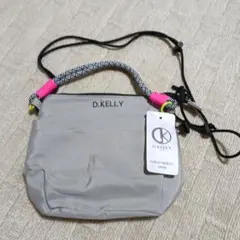 D.KELLY ロープ紐三層ショルダーバッグ