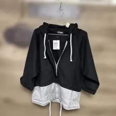 LL向き／大きいサイズ／新品／SALE／訳あり可愛いパーカー七分袖