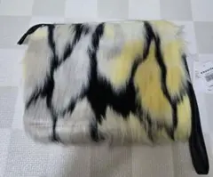 エコファー クラッチバッグ 　ポーチ