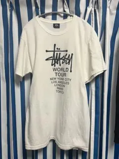 【希少/メキシコ製】STUSSY ワールドツアー Tシャツ 黒 M 定番 名作